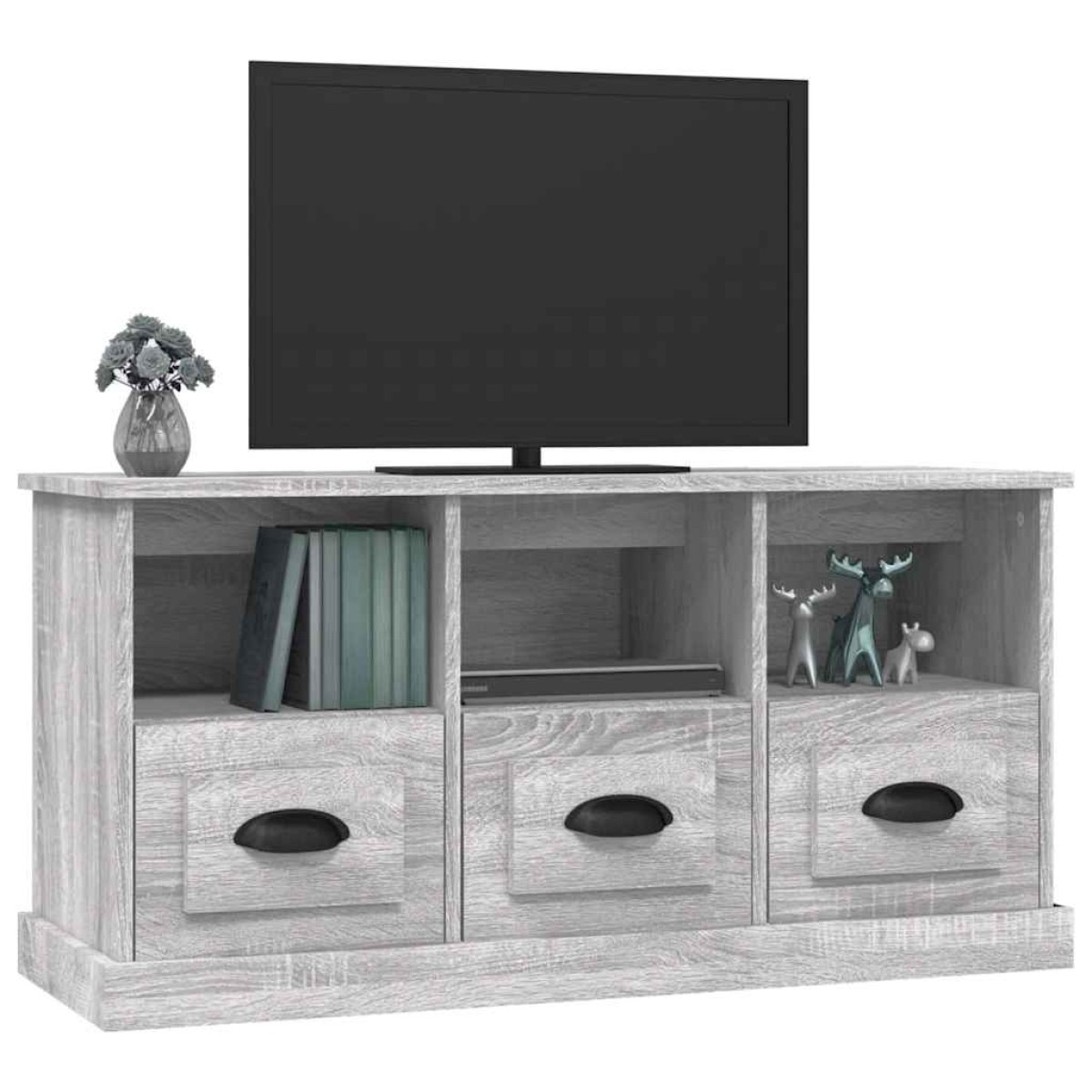 vidaXL Έπιπλο Τηλεόρασης Γκρι Sonoma 100x35x50 εκ. Επεξεργασμένο Ξύλο