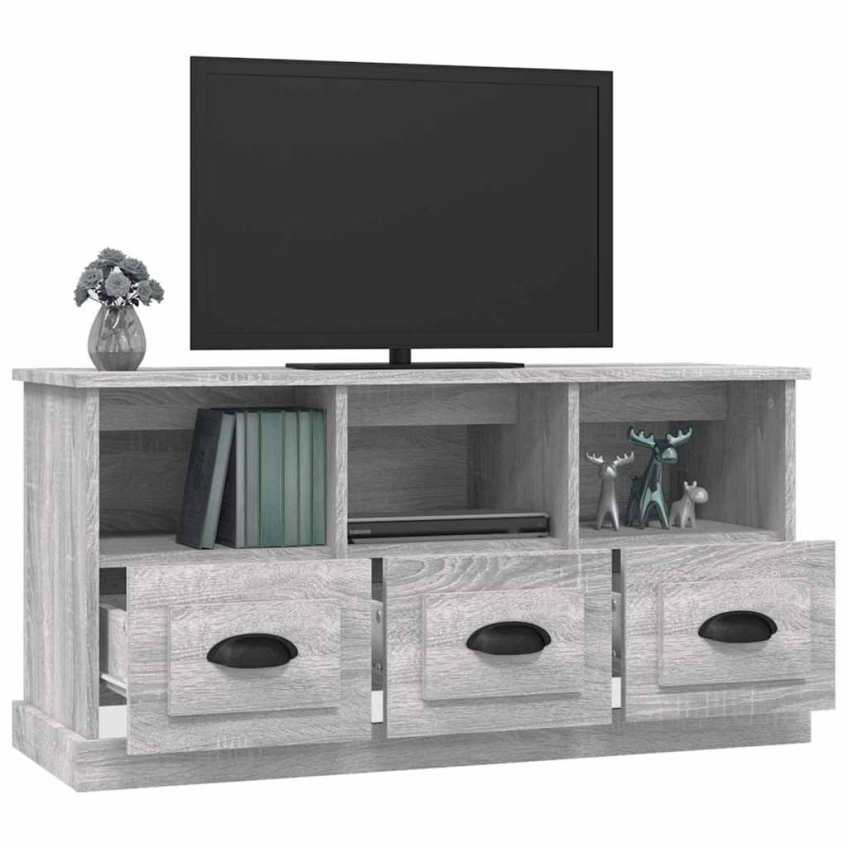 vidaXL Έπιπλο Τηλεόρασης Γκρι Sonoma 100x35x50 εκ. Επεξεργασμένο Ξύλο