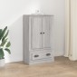 vidaXL Ντουλάπι Γκρι Sonoma 60x35,5x103,5 εκ. από Επεξεργασμένο Ξύλο