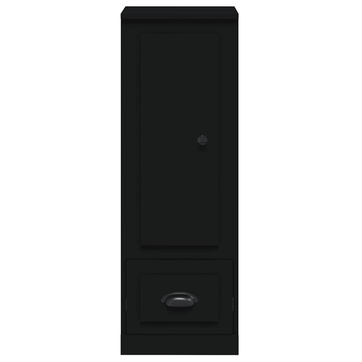 vidaXL Ντουλάπι Μαύρο 36x35,5x103,5 εκ. από Επεξεργασμένο Ξύλο