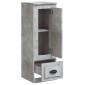 vidaXL Ντουλάπι Γκρι Σκυροδέματος 36x35,5x103,5 εκ. Επεξεργασμένο Ξύλο