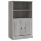 vidaXL Ντουλάπι Γκρι Sonoma 60x35,5x103,5 εκ. από Επεξεργασμένο Ξύλο