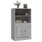 vidaXL Ντουλάπι Γκρι Sonoma 60x35,5x103,5 εκ. από Επεξεργασμένο Ξύλο