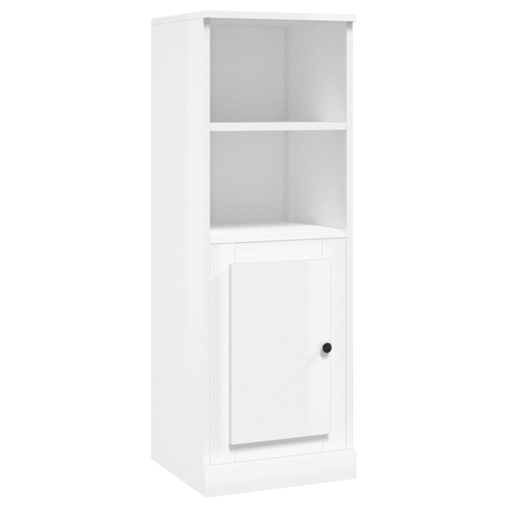 vidaXL Ντουλάπι Γυαλιστερό λευκό 36x35,5x103,5 από Επεξεργασμένο Ξύλο