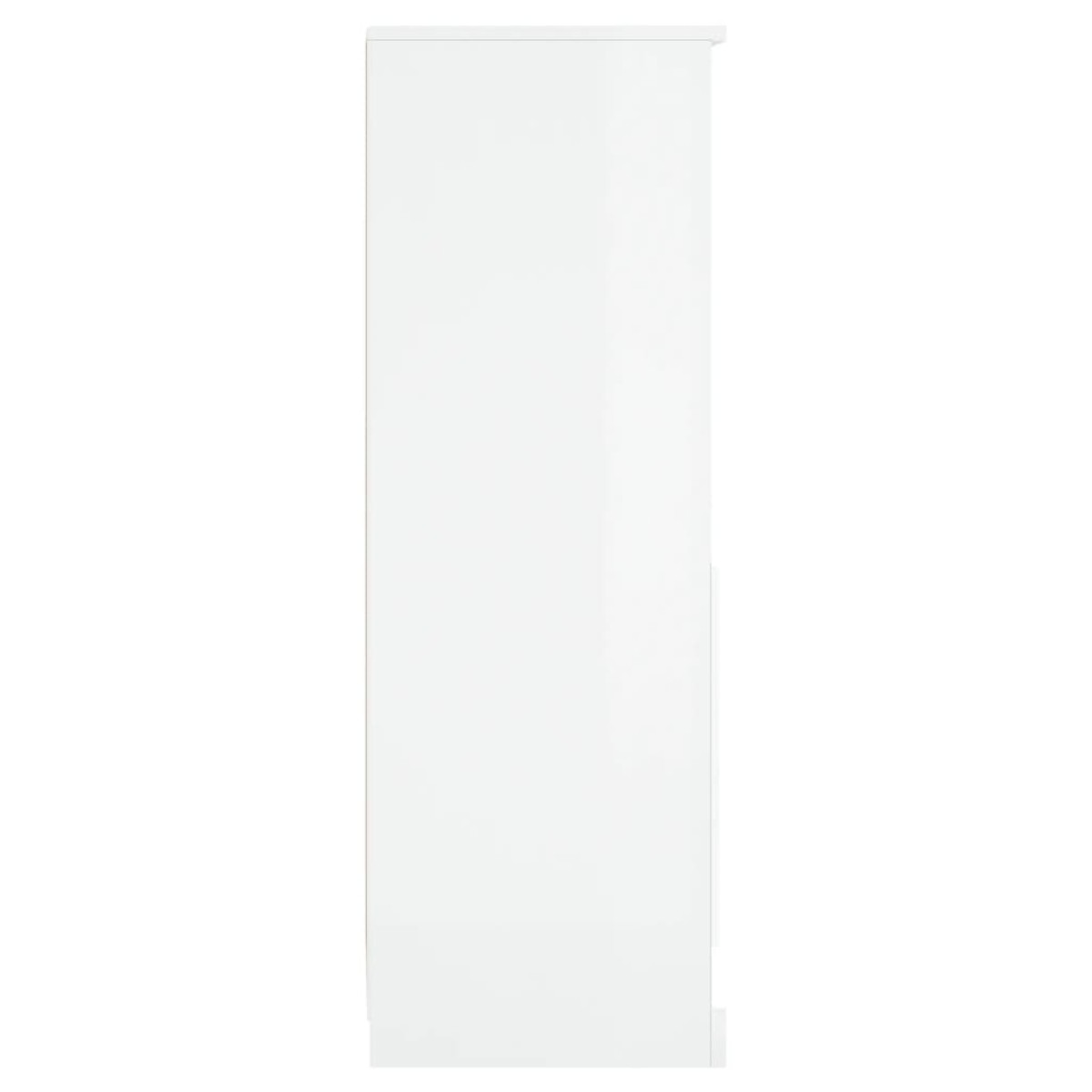 vidaXL Ντουλάπι Γυαλιστερό λευκό 36x35,5x103,5 από Επεξεργασμένο Ξύλο