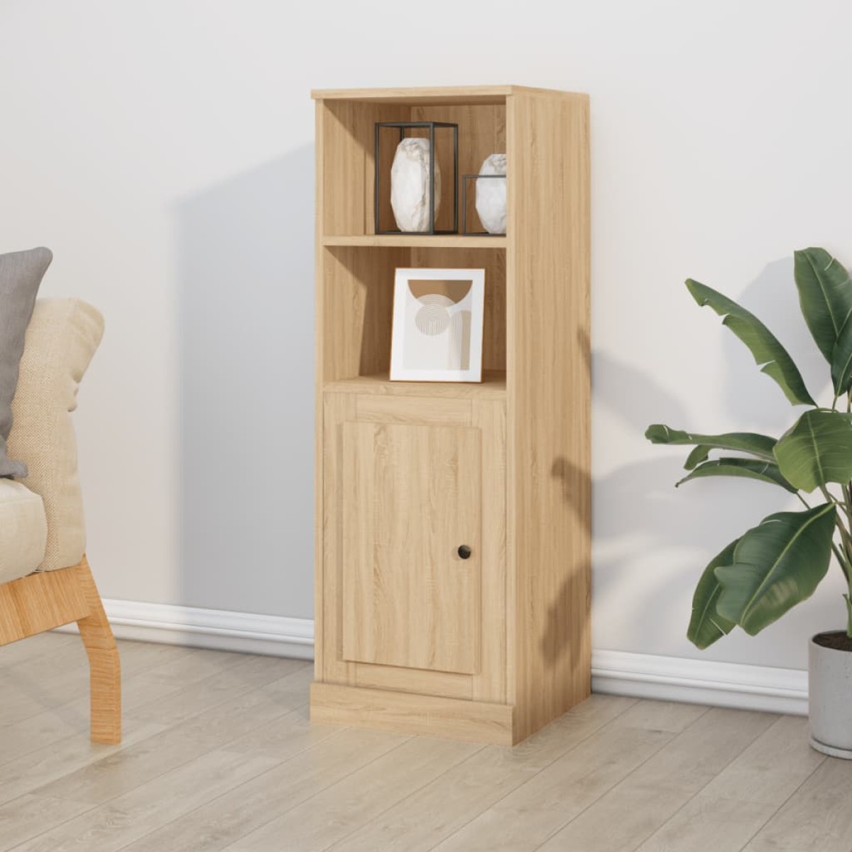 vidaXL Ντουλάπι Sonoma δρυς 36x35,5x103,5 cm από Επεξεργασμένο Ξύλο