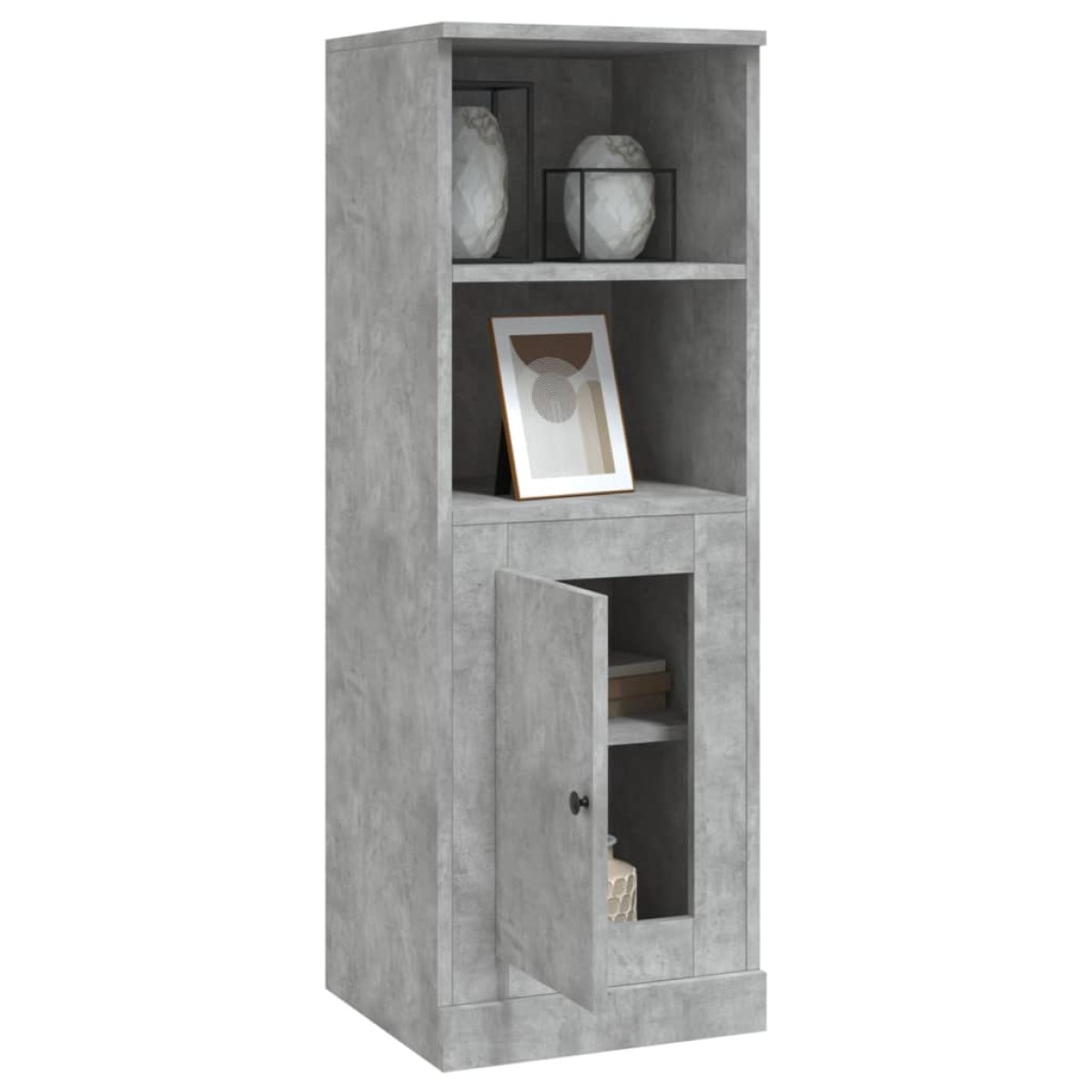 vidaXL Ντουλάπι Γκρι Σκυροδέματος 36x35,5x103,5 εκ. Επεξεργασμένο Ξύλο