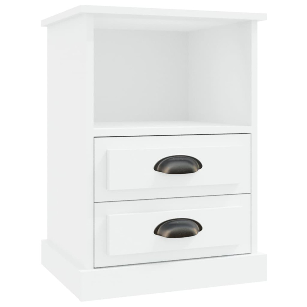 vidaXL Κομοδίνο Λευκό 43 x 36 x 60 εκ.