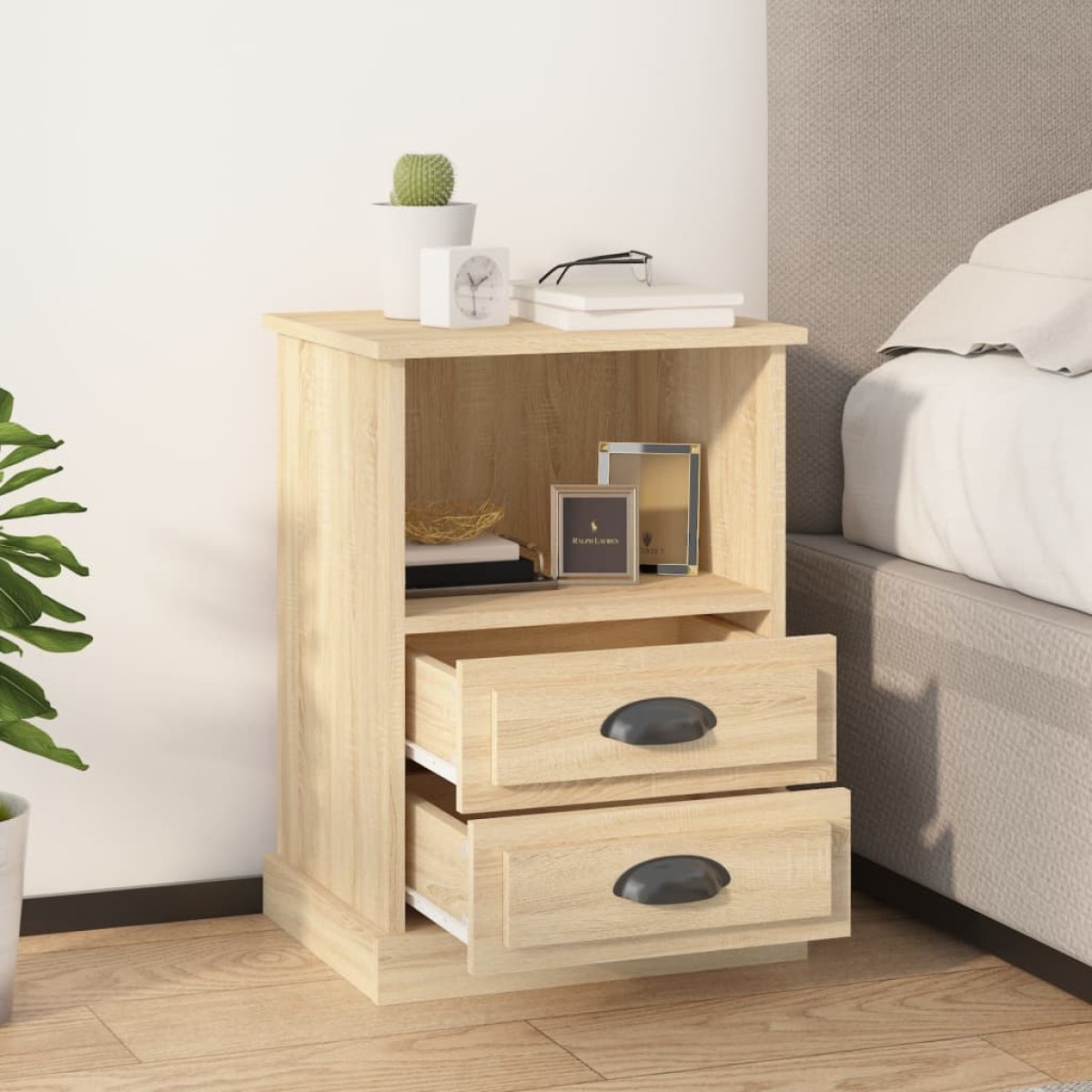vidaXL Κομοδίνο Sonoma Δρυς 43x36x60 εκ.