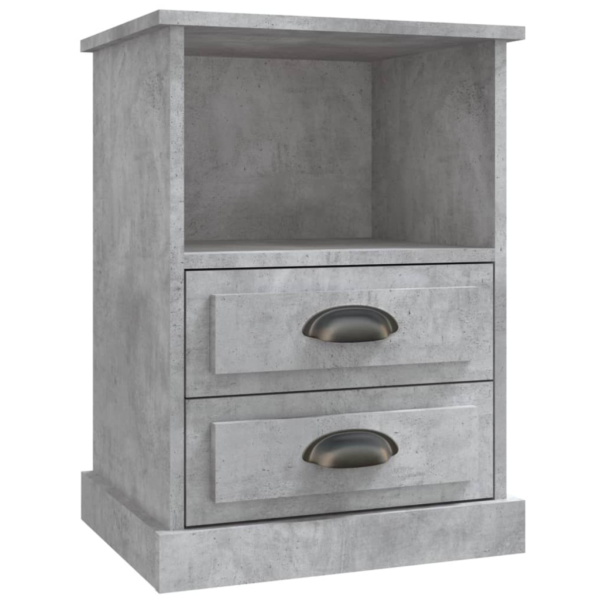 vidaXL Κομοδίνα 2 τεμ. Γκρι Σκυροδέματος 43x36x60 εκ.