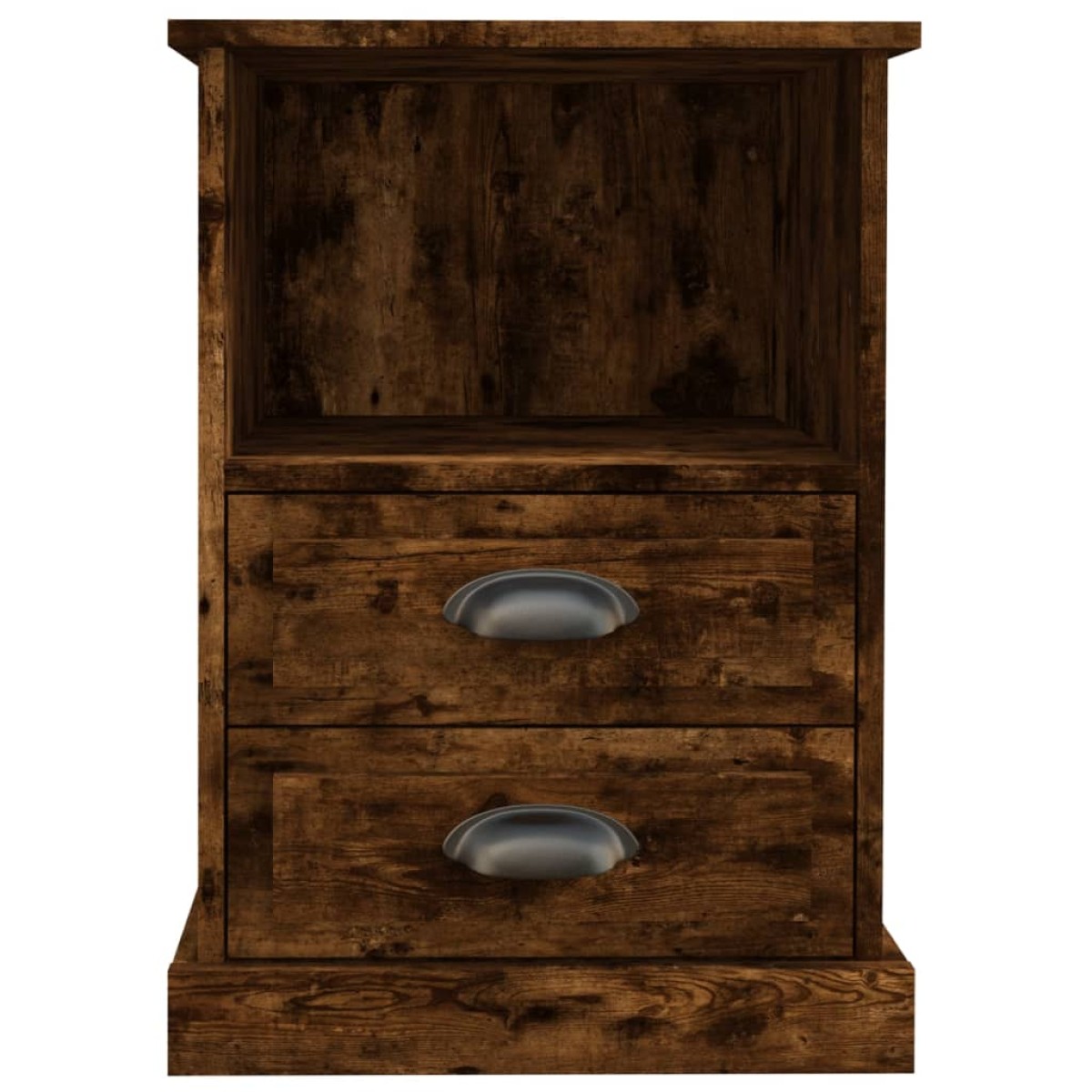 vidaXL Κομοδίνα 2 τεμ. Καπνιστή Δρυς 43x36x60 εκ.