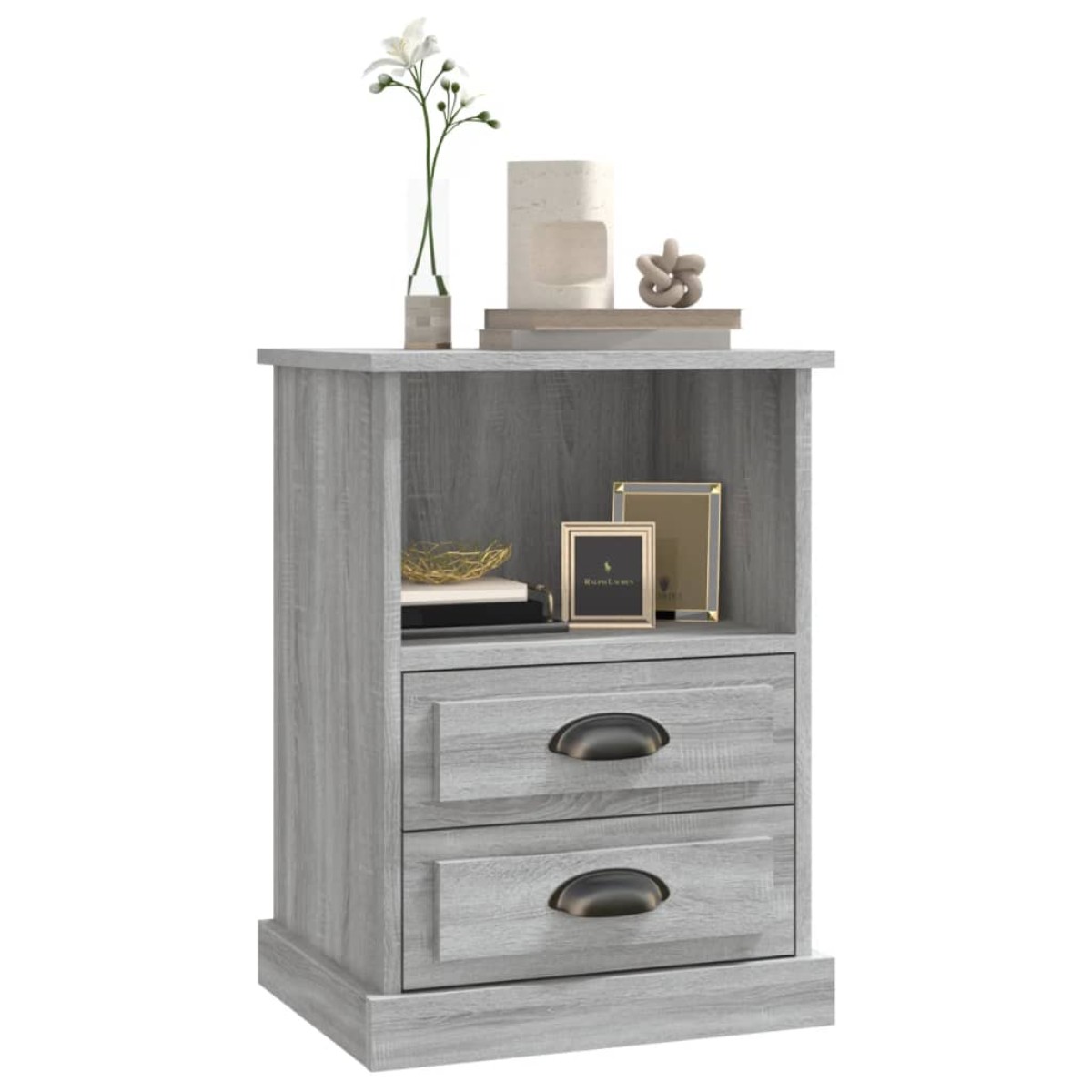 vidaXL Κομοδίνο Γκρι Sonoma 43x36x60 εκ.