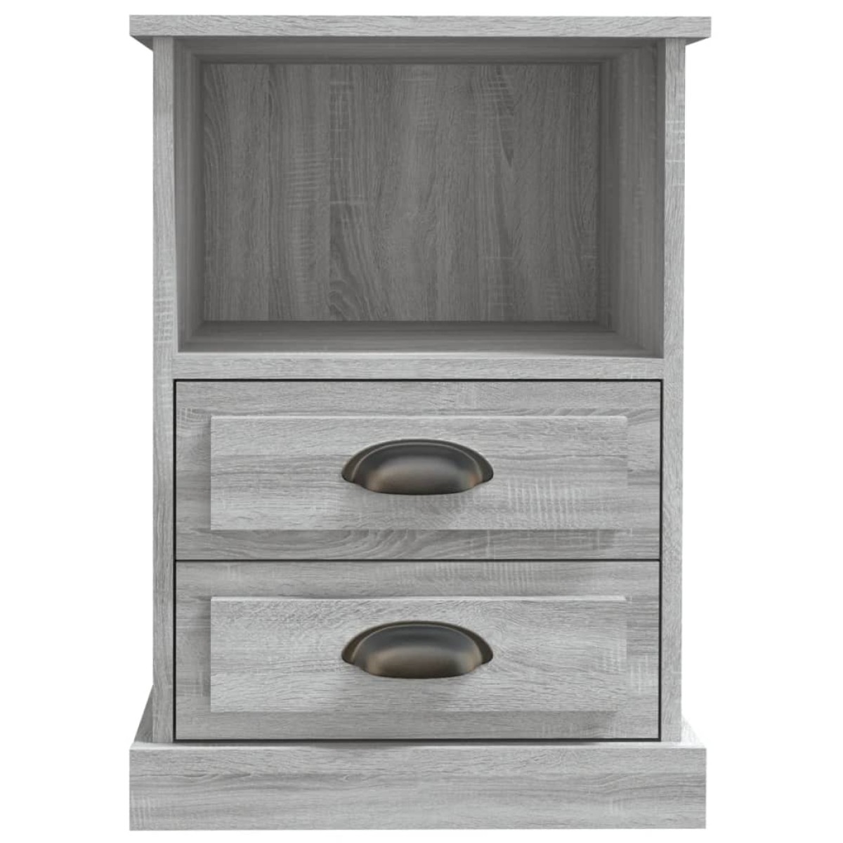vidaXL Κομοδίνα 2 τεμ. Γκρι Sonoma 43x36x60 εκ.