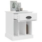 vidaXL Κομοδίνο Λευκό 43 x 36 x 50 εκ.