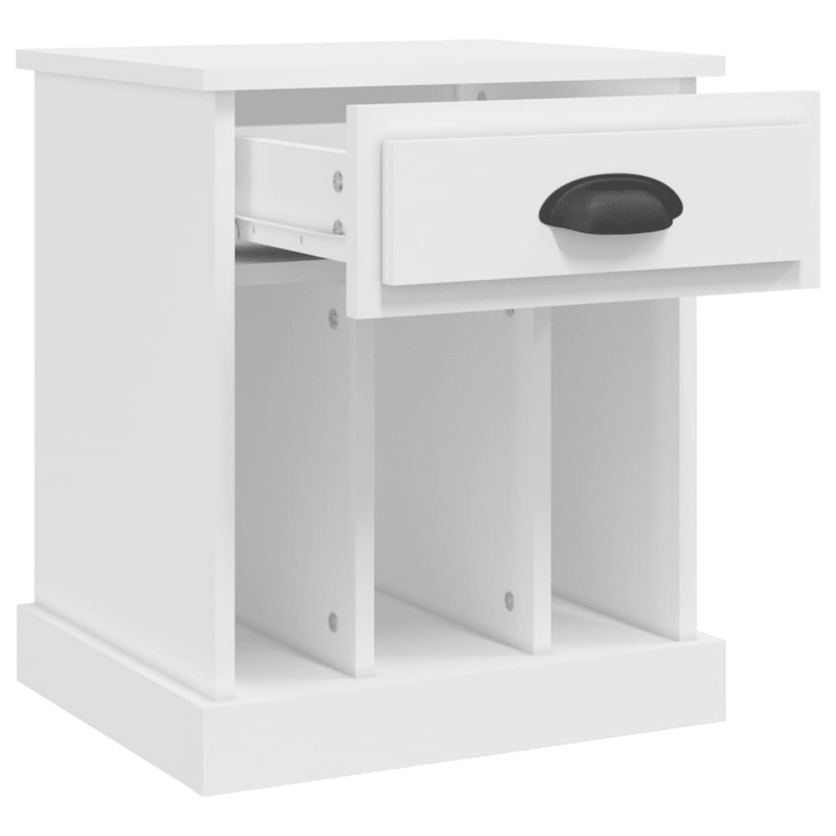 vidaXL Κομοδίνο Λευκό 43 x 36 x 50 εκ.