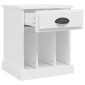 vidaXL Κομοδίνο Λευκό 43 x 36 x 50 εκ.