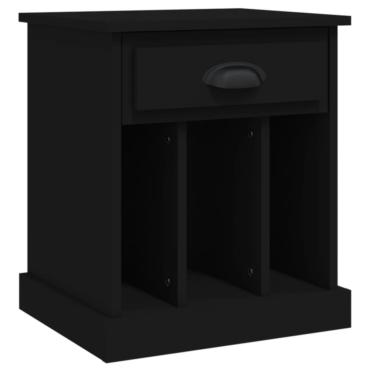 vidaXL Κομοδίνα 2 τεμ. Μαύρα 43 x 36 x 50 εκ.