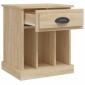 vidaXL Κομοδίνα 2 τεμ. Sonoma Δρυς 43x36x50 εκ.