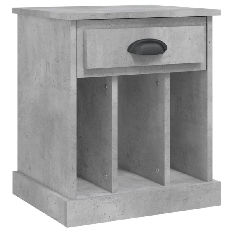 vidaXL Κομοδίνα Γκρι Σκυροδέματος 43x36x50 εκ.