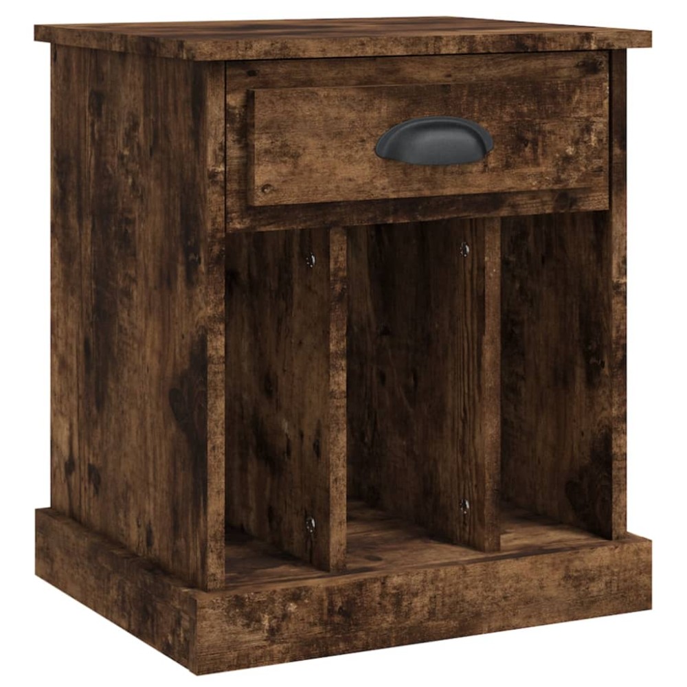 vidaXL Κομοδίνο Καπνιστή Δρυς 43x36x50 εκ.