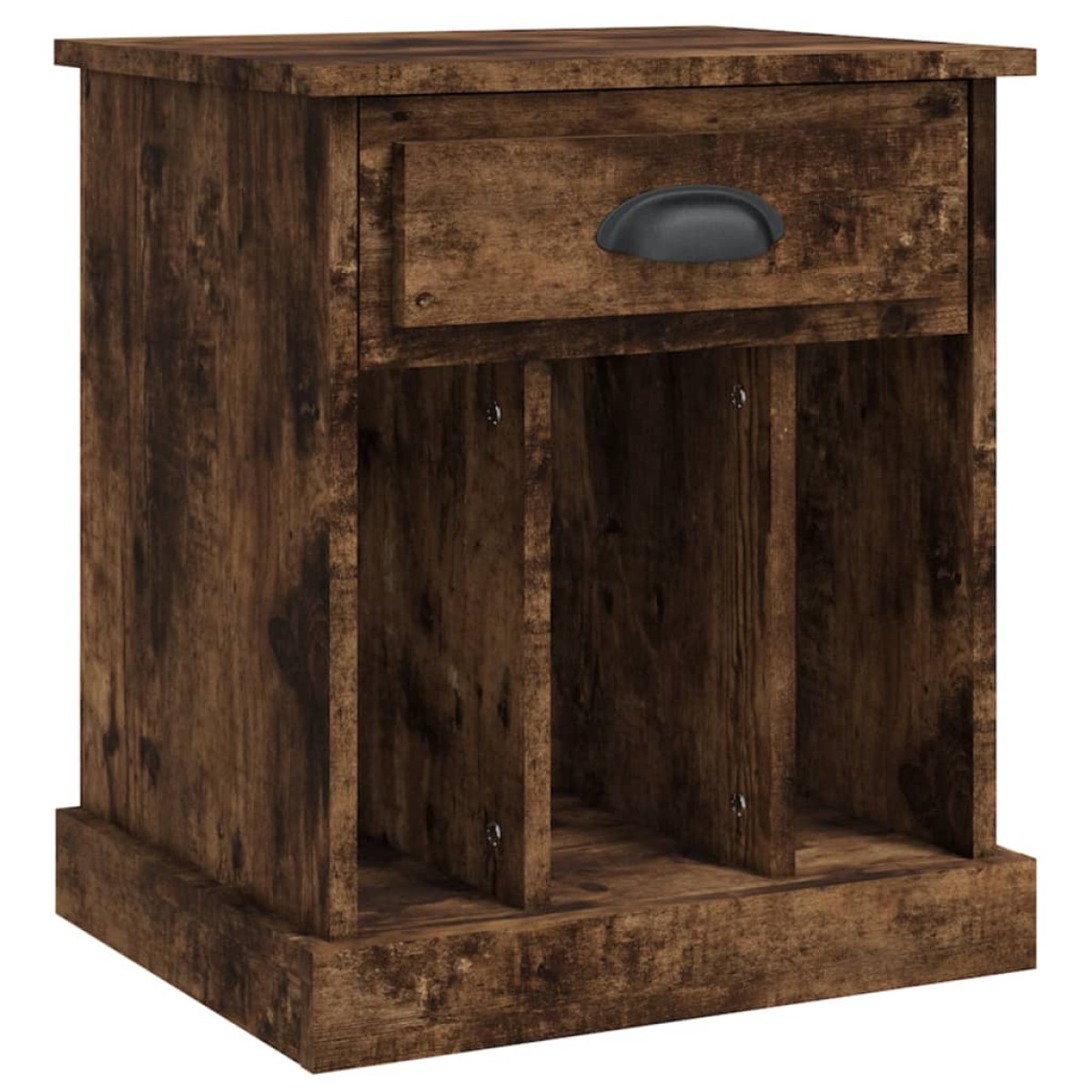 vidaXL Κομοδίνο Καπνιστή Δρυς 43x36x50 εκ.