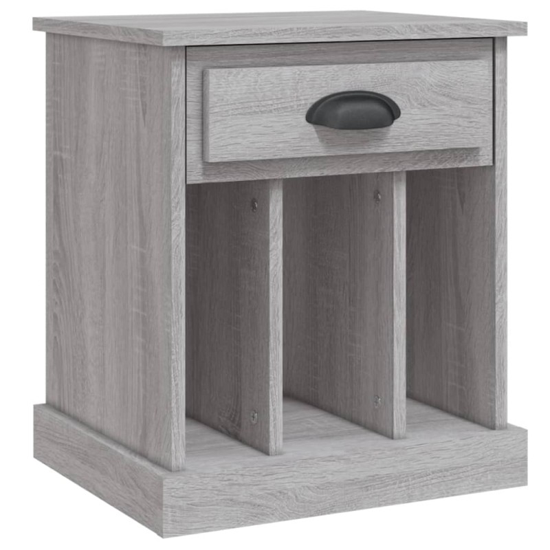vidaXL Κομοδίνο Γκρι Sonoma 43x36x50 εκ.