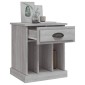 vidaXL Κομοδίνο Γκρι Sonoma 43x36x50 εκ.