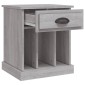 vidaXL Κομοδίνα 2 Τεμ. Γκρι Sonoma 43x36x50 εκ.