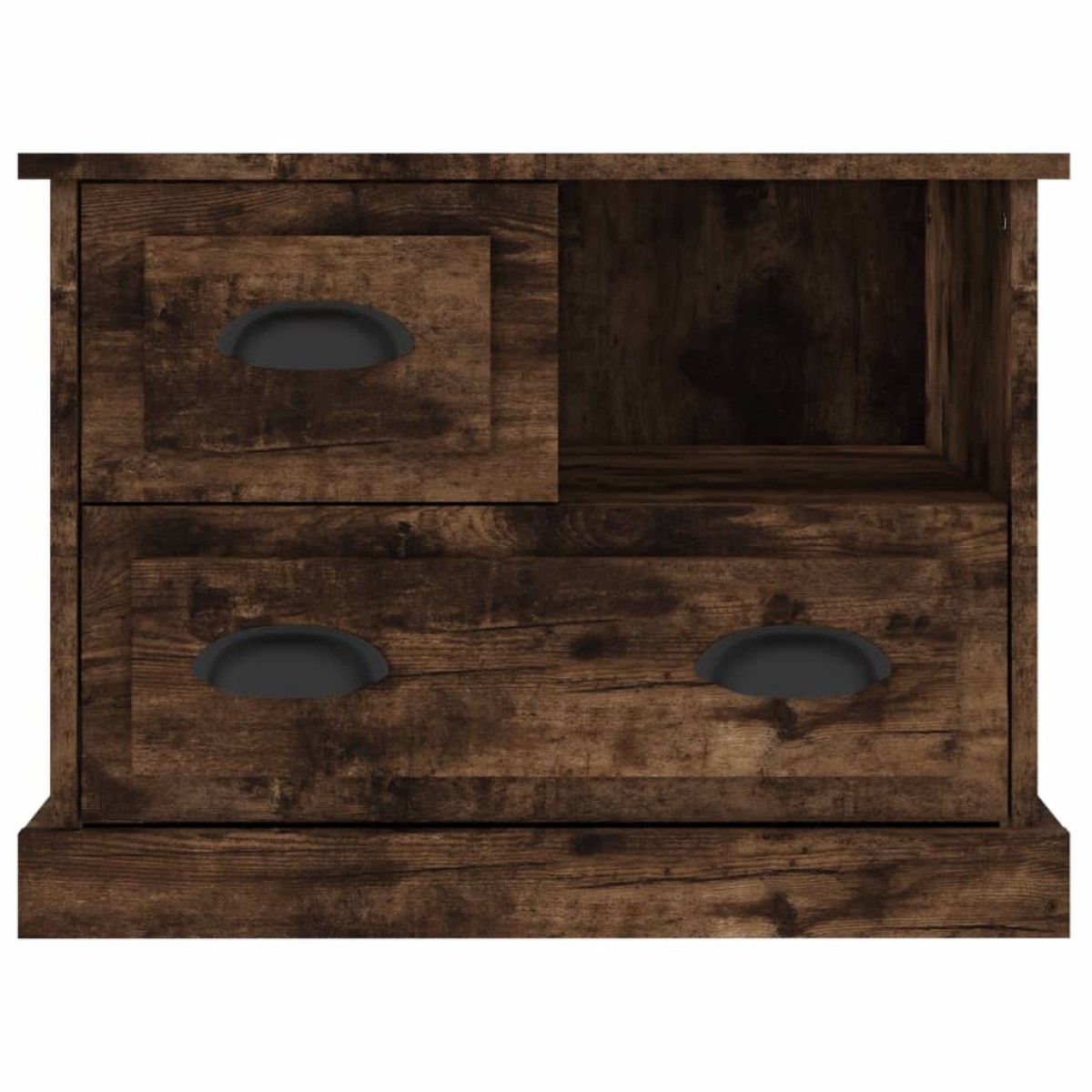 vidaXL Κομοδίνο Καπνιστή Δρυς 60x39x45 εκ.