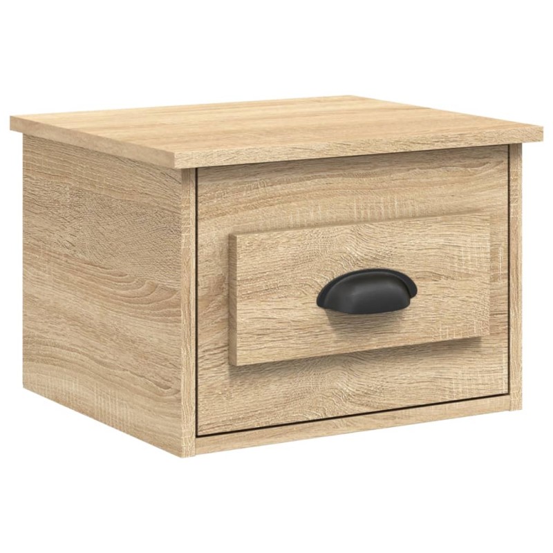vidaXL Κομοδίνο Επιτοίχιο Sonoma Δρυς 41,5 x 36 x 28 εκ.