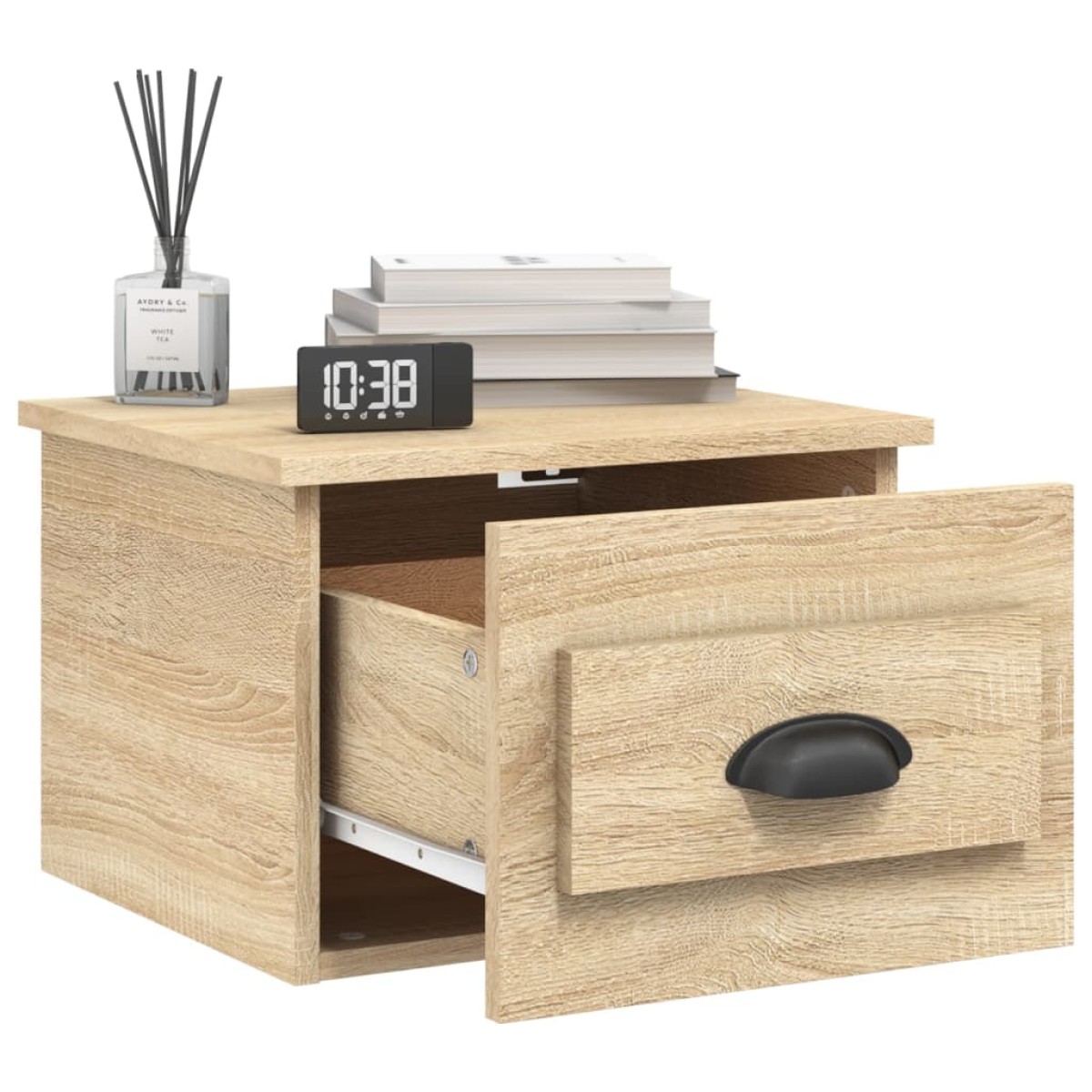 vidaXL Κομοδίνο Επιτοίχιο Sonoma Δρυς 41,5 x 36 x 28 εκ.