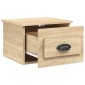vidaXL Κομοδίνο Επιτοίχιο Sonoma Δρυς 41,5 x 36 x 28 εκ.