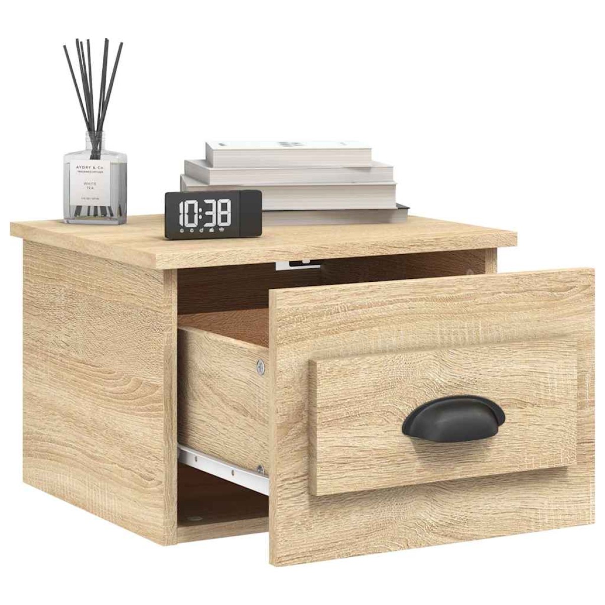 vidaXL Κομοδίνα Επιτοίχια 2 τεμ. Sonoma Δρυς 41,5 x 36 x 28 εκ.