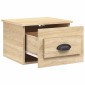 vidaXL Κομοδίνα Επιτοίχια 2 τεμ. Sonoma Δρυς 41,5 x 36 x 28 εκ.