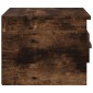 vidaXL Κομοδίνο Επιτοίχιο Καπνιστή Δρυς 41,5 x 36 x 28 εκ.