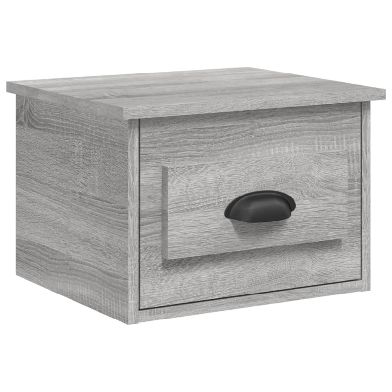 vidaXL Κομοδίνο Επιτοίχιο Γκρι Sonoma 41,5 x 36 x 28 εκ.