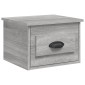 vidaXL Κομοδίνα Επιτοίχια 2 τεμ. Γκρι Sonoma 41,5 x 36 x 28 εκ.
