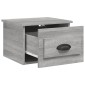 vidaXL Κομοδίνα Επιτοίχια 2 τεμ. Γκρι Sonoma 41,5 x 36 x 28 εκ.