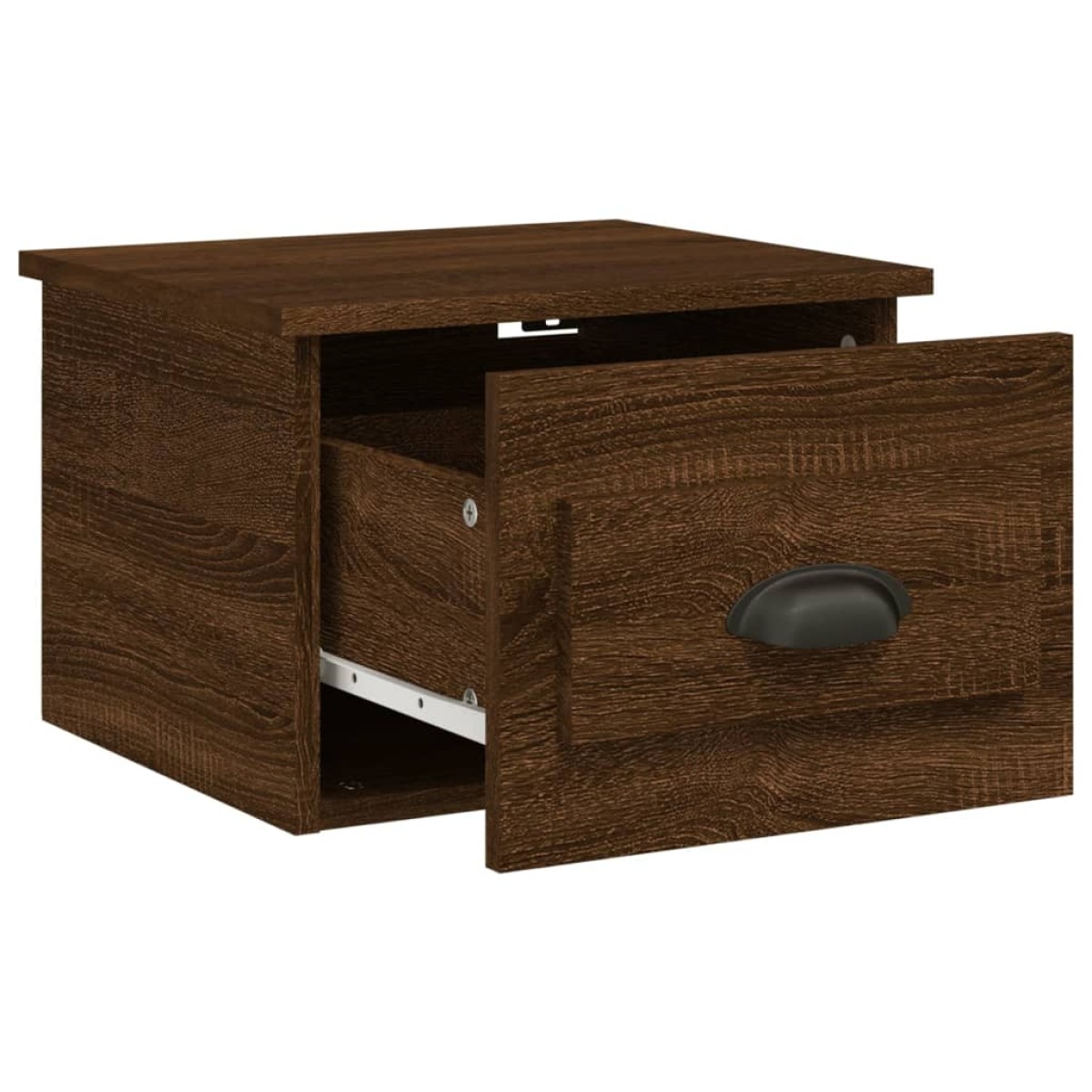 vidaXL Κομοδίνο Επιτοίχιο Καφέ Δρυς 41,5 x 36 x 28 εκ.