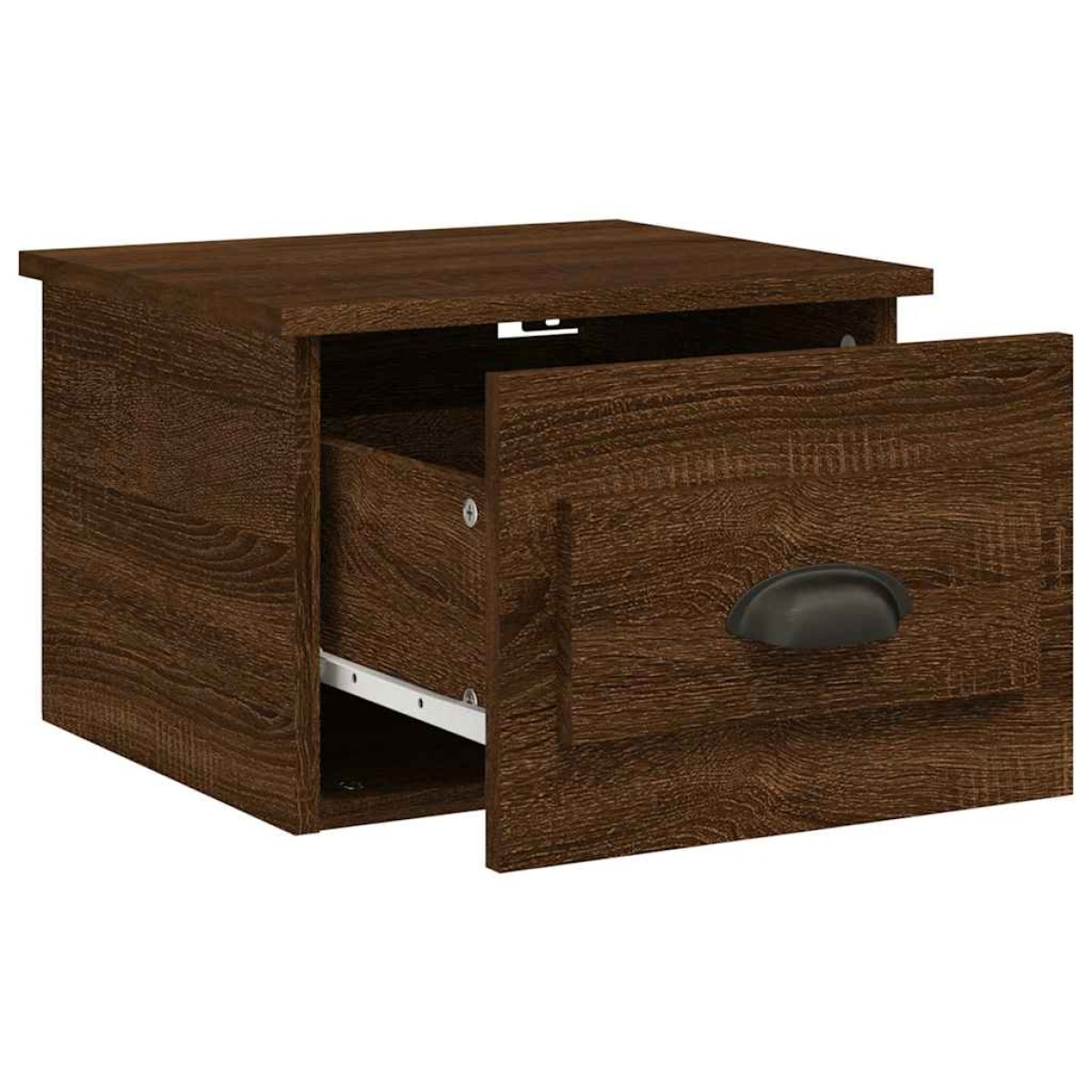 vidaXL Κομοδίνα Επιτοίχια 2 τεμ. Καφέ Δρυς 41,5x36x28 εκ.
