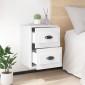 vidaXL Κομοδίνο Επιτοίχιο Λευκό 41,5 x 36 x 53 εκ.