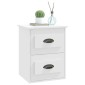 vidaXL Κομοδίνο Επιτοίχιο Λευκό 41,5 x 36 x 53 εκ.