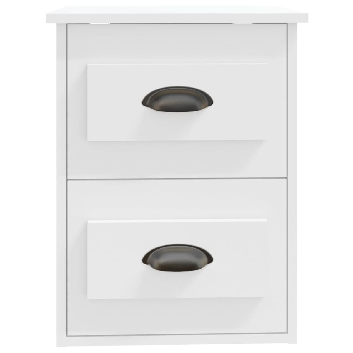 vidaXL Κομοδίνο Επιτοίχιο Λευκό 41,5 x 36 x 53 εκ.