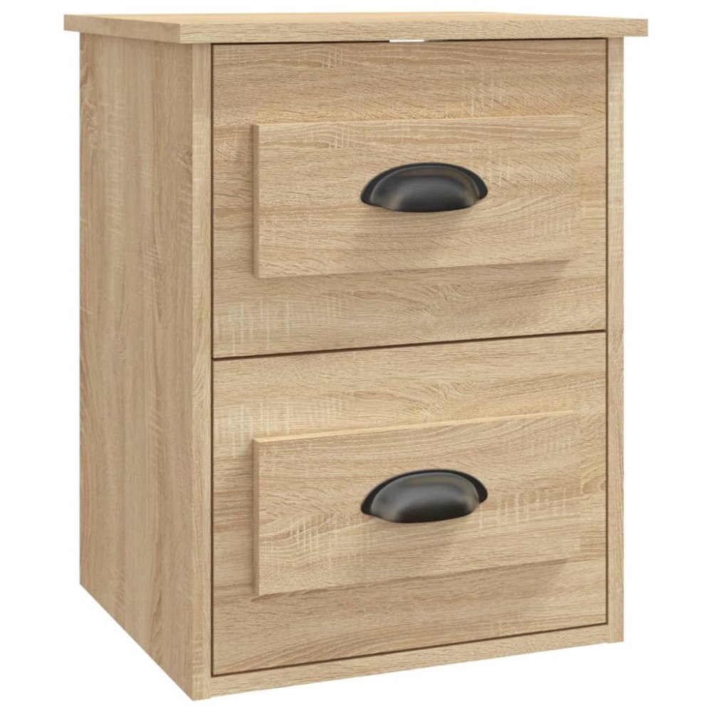 vidaXL Κομοδίνο Επιτοίχιο Sonoma Δρυς 41,5x36x53 εκ.