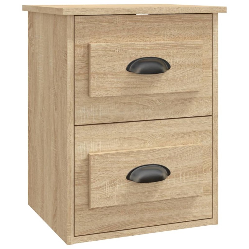 vidaXL Κομοδίνο Επιτοίχιο Sonoma Δρυς 41,5x36x53 εκ.