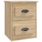 vidaXL Κομοδίνο Επιτοίχιο Sonoma Δρυς 41,5x36x53 εκ.