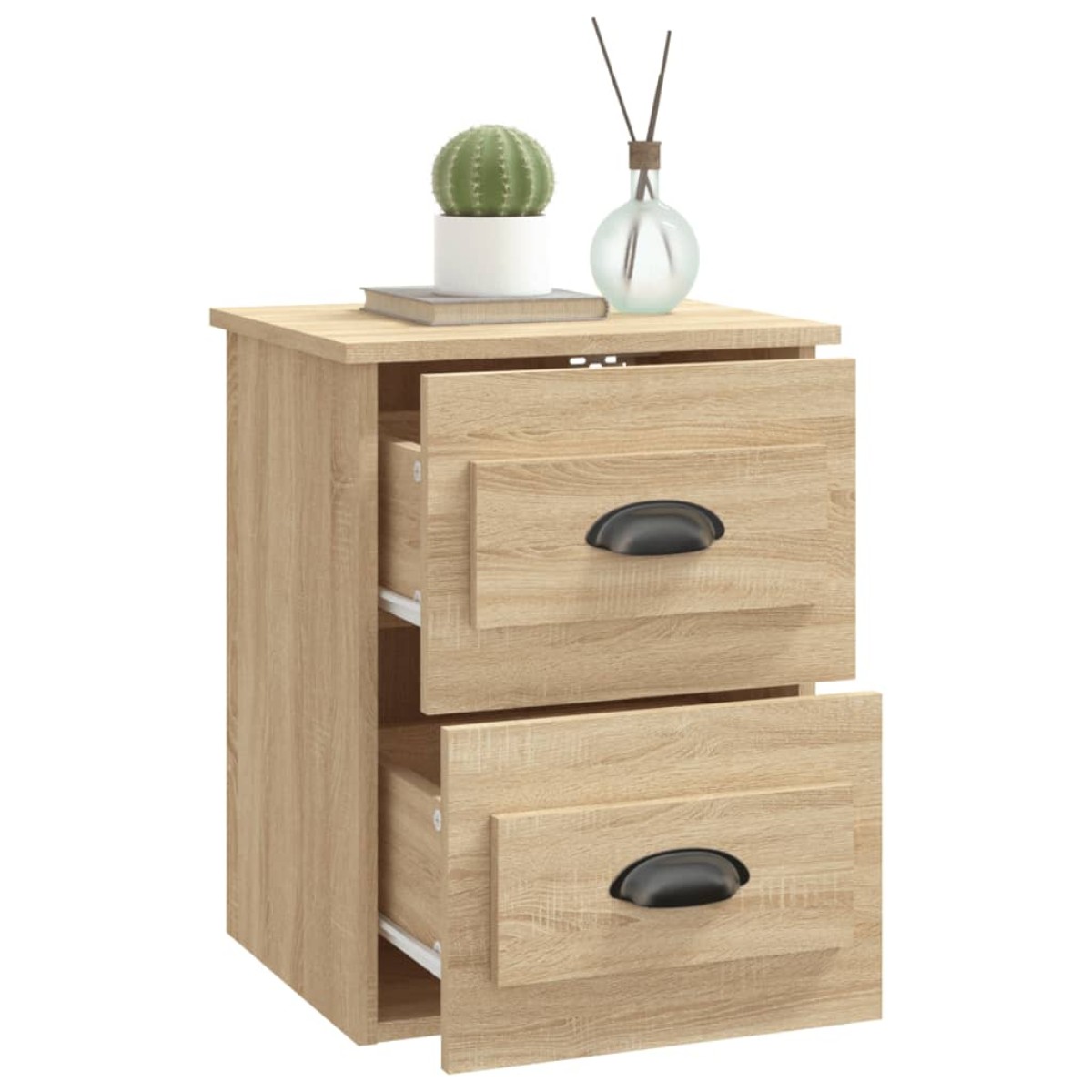 vidaXL Κομοδίνο Επιτοίχιο Sonoma Δρυς 41,5x36x53 εκ.