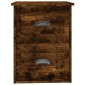 vidaXL Κομοδίνο Επιτοίχιο Καπνιστή Δρυς 41,5x36x53 εκ.