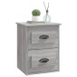 vidaXL Κομοδίνο Επιτοίχιο Γκρι Sonoma 41,5x36x53 εκ.