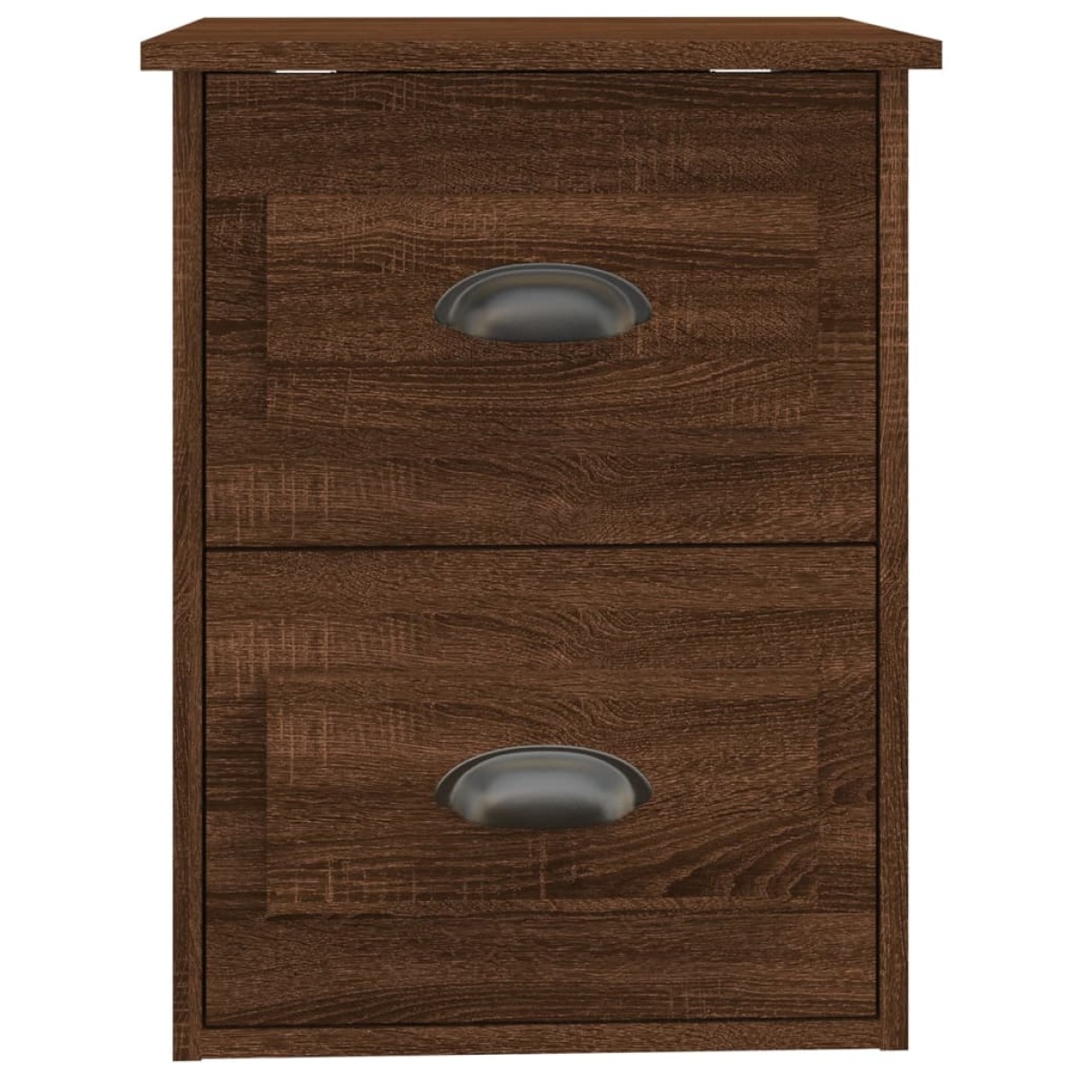 vidaXL Κομοδίνο Επιτοίχιο Καφέ Δρυς 41,5 x 36 x 53 εκ.